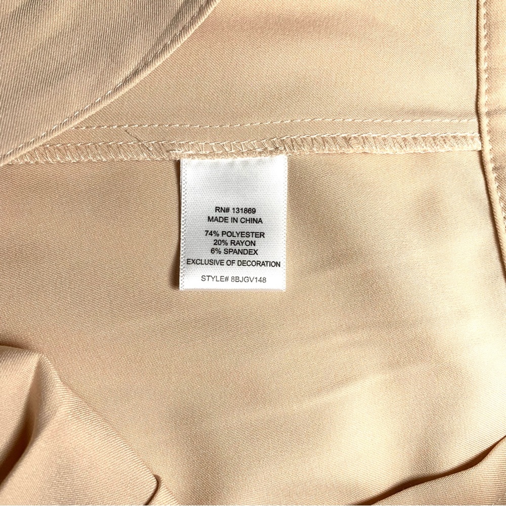 Blush Pink High Waist Wide Leg Palazzo Pants Junior M Pleated Side Zip Marlene - Picture 8 of 11